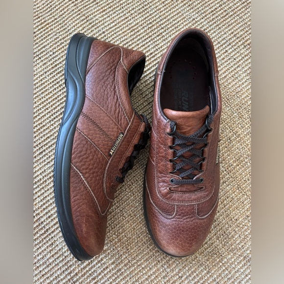 Mephisto Men’s Hike Walking Comfort Shoe Sz 11 Brown Leather Runoff Air-Jet - Picture 1 of 12